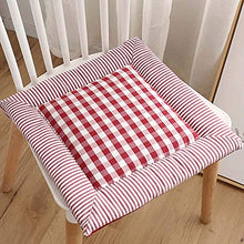 eewopjkj Set di 4 Cuscini per sedie Cuscini per sedili Cuscini per Sedia Cuscino per Schienale Alto Cuscino per Sedia da Giardino in Cotone e Lino con Orlo Design con Cravatta Cuscino per Sedile a s