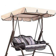 Fransande, copertura superiore per altalena, copertura di ricambio per tettoia da giardino e esterni, colore: beige, 55 x 47 x 7 cm