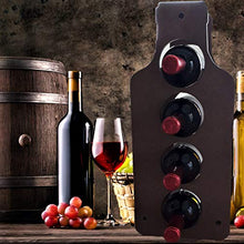 Portabottiglie vino in legno design rustico a forma di bottiglia – ideale per cucina, cantina o cantina