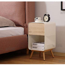 Comodini Camera da Letto Nordic Ferro Battuto Comodino Piccola Legno Moda Comodino Soggiorno Tavolo Laterale Locker Simple Comodino