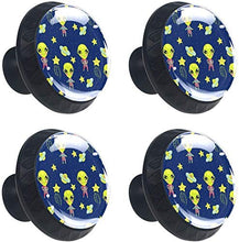 Modello alieno Pomelli per Porta Set di 4 Pomelli per Mobili Manopole per Cassetti Cucina Armadio Vetro