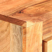 SKM Cassettiera 118x33x75 cm in Legno Massello di Mango (56.2kg)