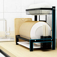 LYM &ripiano di stoccaggio Scolapiatti for lavello in Acciaio Inossidabile, mensola della Cucina Scaffale for lavapiatti a Due Piani Scolapiatti Scaffale di Finitura