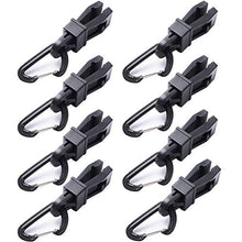 BESTZY Clip di Tarp 8 Pezzi Plastica Tarp Clip Tenda da Sole Clip per Campeggio attività all' Aperto (Nero)