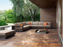 Bagno Italia Divano Salotto Nero Marrone polyrattan Set Poltrona tavolino Giardino Esterni arredo I