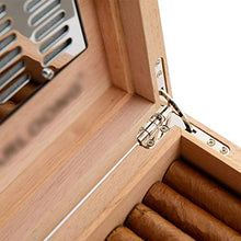 Humidor Cigar Piano Paint Cigar Household Cedar Tray Divider Mini Cigar Hold 50 Cigars (Colore: Marrone, Dimensioni: 32 * 11 * 23 Cm)