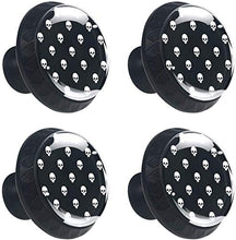 Modello di teschi Pomelli per Porta Set di 4 Pomelli per Mobili Manopole per Cassetti Cucina Armadio Vetro