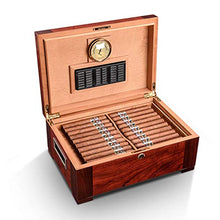 XZJJZ Umidificatore con umidificatore e igrometro - Viaggi Portatile Pino Grande capacità a Due Cigar Cabinet