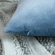 MIULEE Confezione da 2 Federe in Velluto Copricuscini Decorativi Fodere Quadrate per Cuscino per Divano Camera da Letto Casa45X45cm Azzurro