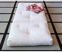 Vivere Zen - Futon Pouff - Poltrona Letto 11 cm (4 Strati Cotone) - Futon Pouff Greggio 90x195 cm