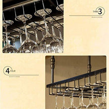Leifeng Tower Classico Wine Rack Semplice Bar Europea Rack Wine Glass Rack Hanging Wine Rack Rack Upside Giù Vino (Color : Black)