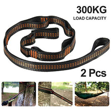 Cinghie per amaca, per appendere alberi e amaca, 300 kg, resistenti, da campeggio, con cinghie da appendere al 100% in poliestere non elasticizzato, confezione da 2