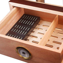 CLJ-LJ Cedar Cigar Humidor Creativo Piccolo Display Trasparente Gabinetto Piano Vernice Humidor