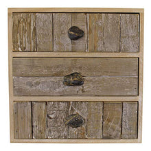EliteKoopers - Cassettiera a 3 cassetti effetto legno con maniglie a ghiaia per accessori