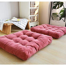 LIUDADA Cuscino per sedia da esterni, cuscino per interni Tatami morbido per sedia da giardino, 55 × 55 cm (rosso)
