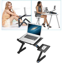 Mbuynow Supporto Alluminio Notebook Tavolino PC Pieghevole Notebook Computer Supporto per PC Portatile da Letto, Divano, Scrivania