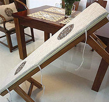 Cuscino per Panca Lunga Cuscino per Panca da Giardino per Esterni Cuscino Antiscivolo per Patio per Altalena, Divano, mobili, Sala da Pranzo, 2-4 posti (D, 30x100x3cm)