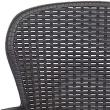 TOMAINO Salotto da Giardino in plastica Simil Rattan 2 poltrone e 1 tavolino