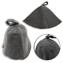 Rbiouseix Cappello in Sauna in Feltro di Lana Berretto Anti Calore Russo Banya per Protezione Testa Bagno
