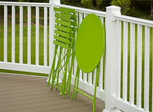 Cosco Pezzi Set Bistro-Style per Tavolo e sedie Pieghevoli, Verde Brillante