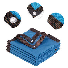 TETHYSUN, telo parasole blu con occhielli per serra, rete da sole, resistente con bordo nastrato, per fiori, piante, patio, prato