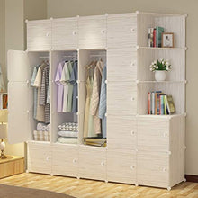 XuQinQin Armadio, assemblato Armadio, Guardaroba Semplice, Armadio di immagazzinaggio, Assemblea, Telaio in Acciaio, Armadio Armadio (Size : 183x47x183cm)