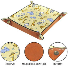 ASDFSD Carino Ippopotamo e giraffa Cassettiera organizer 20,5 x 20,5 cm, Carino ippopotamo e giraffa, 20.5x20.5cm