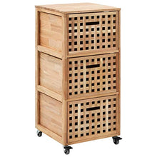 FAMIROSA Armadietto da Bagno 41x41x91 cm in Legno Massello di Noce