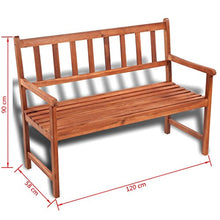 vidaXL Panchina da Giardino con Giardino Classica Legno Resistente per Esterno