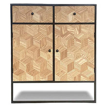 Comò Emma Metallo Legno MDF (35 x 90 x 80 cm) Marrone