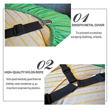 Joseche - Bretelle elasticizzate regolabili per angoli lenzuola, coprimaterassi, letto o divano, 8 pezzi, colore: nero Triangle Black [4PCS]