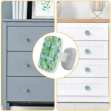 Piastrella verde 4 PCS Pomelli per Porta, Pomolo per Mobile, Pomelli per Mobili con Viti, Maniglia per Armadietto, Pomelli per Porta, Pomelli per Cassetti per Porta, Armadio, Cassetto e Credenza
