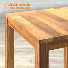 Interbuild, tavolo da bar Chicago in vero legno, 75 cm + 2 sedie da bar