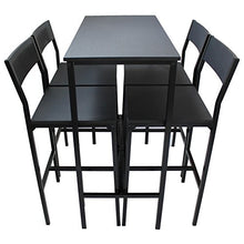 yelloo Set Tavolo E 4 SGABELLI Soggiorno arredo casa Design Bar Set H.96cm LIGNANO