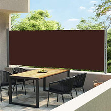 vidaXL Tenda Laterale Retrattile per Patio 600x160 cm Marrone