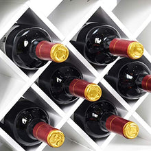 DREAMADE Portabottiglie in Legno Scaffale da Parete per Vino per 6 Bottiglie 80x58,5x20cm