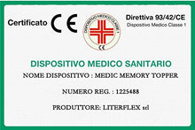 Dormiland Topper Correttore Materasso da Una Piazza e Mezza in Memory 120 x 190 Altezza 6 cm Memory Foam Sfoderabile Aloes Vera Magnetoterapia Dispositivo Medico