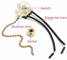 SaySure - Ceiling Fan Lamp Wall Light Replacement Retro Pull