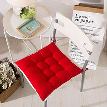 Pillowcase Cuscino per Sedia da Pranzo, Cuscini per Interni ed Esterni, Cuscino per Sedia Imbottito con Cravatta, Cuscino per Sedia da Giardino, Cuscino per Sedia da Pranzo 40x40 cm (Rosso) 2 X
