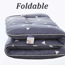 Materasso Futon Giapponese da Pavimento Tatami Mat Materasso Portatile,Materassino per Bambini,Blue-180cmx220cm