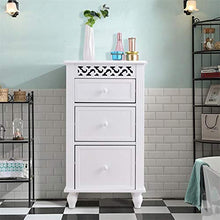 LGYLucky - Armadietto da Bagno in Legno, Stile Moderno, Colore: Bianco