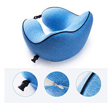 DYHQQ Cuscino da Viaggio Memory Foam Neck & Head Support Cuscino Soft Sleeping Resto Cuscino per Aereo Car & Home,A