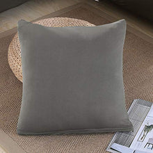 Enjoygoeu Copridivano con Penisola Elasticizzato a Forma di L Chaise Longue Sofa Cover Angolare Componibile Divano in Poliestere è Composto da 2 Pezzi,e con 2 Federe (Grigio, 2 posti + 2 posti)