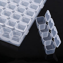 Contenitore per medicinali, plastica trasparente, 28 slot, tablet regolabile, pillola per medicinali, contenitore per gioielli, contenitore