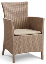 Keter Iowa Balcony Set, Set Mobili da Esterno 2 Poltrone e Tavolino Contenitore Cappuccino