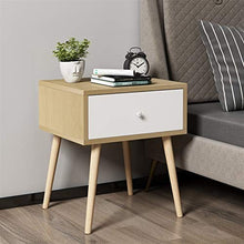 YYOBK Gambe Lunghe Comodino, Legno Accent Table, Tavolino, Comodino, Comodino Mobili for La Casa da Letto Ufficio Universitaria (Color : Oak, Size : 15.75"*15.75"*23.62")