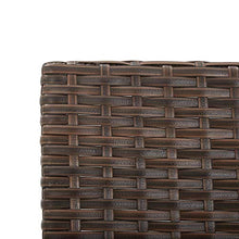 Festnight Panchina da Esterni in Polyrattan, Panche da Giardino con Cuscini Marrone 176 cm