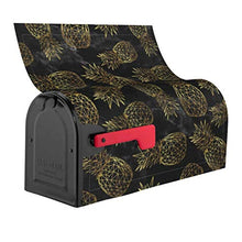 Moderno design geometrico GoldDesign unico magnetico cassetta delle lettere copre la copertura della cassetta delle poste per giardino giardino e cortile dimensioni standard 51 x 48 pollici