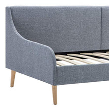 Festnight Divano Letto con Materasso Memory Foam Grigio Chiaro in Tessuto