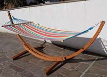 Amaca XL deluxe nobile 320cm con cornice in legno larice mod. 'CALETA'